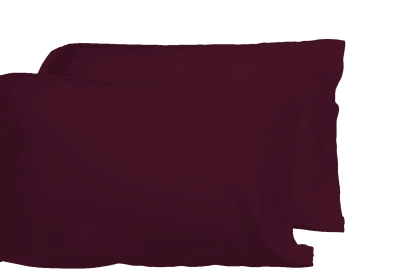 Luxurious Viscose from 100% Bamboo 2-Piece Pillowcase Set , Oeko-TEX Certified, King - Merlot