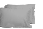 Luxurious Viscose from 100% Bamboo 2-Piece Pillowcase Set , Oeko-TEX Certified, King - Silver Grey