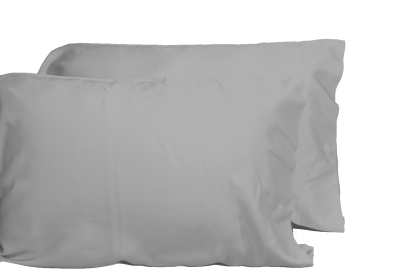 Luxurious Viscose from 100% Bamboo 2-Piece Pillowcase Set , Oeko-TEX Certified, King - Silver Grey