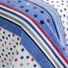 [Multicolor Star] 3PC Cotton Vermicelli-Quilted Printed Quilt Set (Full/Queen Size)