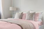 Luxurious Viscose from 100% Bamboo 2-Piece Pillowcase Set , Oeko-TEX Certified, King - Pale Rose