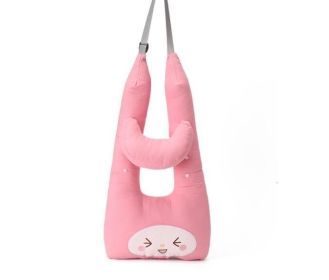 Adjustable Car Adult Creative Head Pillow Travel Sleep U Neck Pillow (Color: Pink)