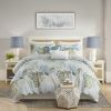 5 Piece Cotton Duvet Cover Set with Throw Pillow
