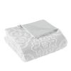 3 Piece Tufted Woven Medallion Duvet Cover Set
